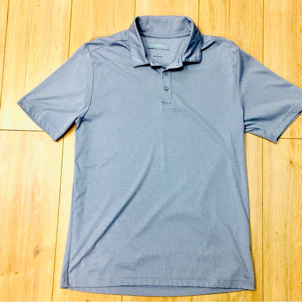 Men's Gray Performance Polo Shirt